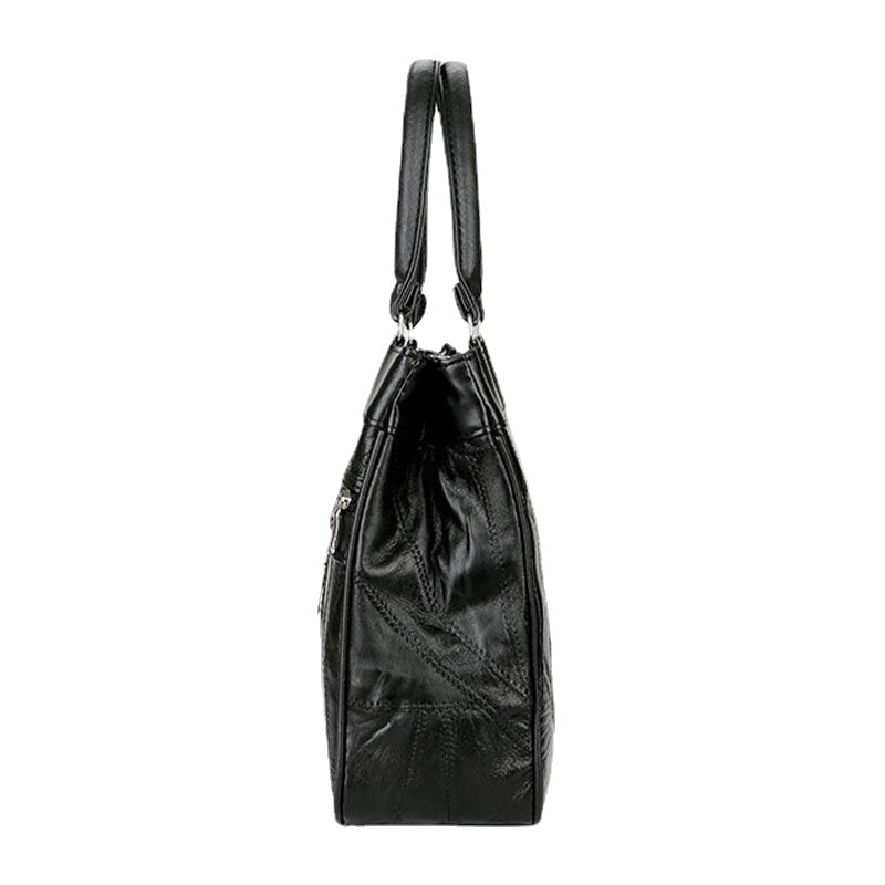 Women Patchwork Painted Tote Wear-resistant Multi-pocket Handbags Crossbody Bags Image 2