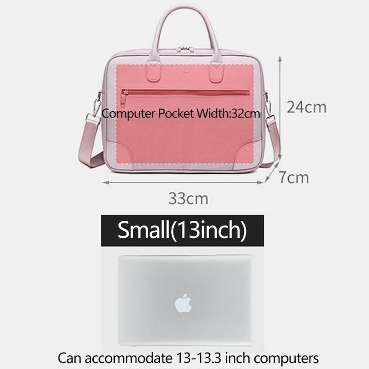 Women Multi-Compartment Waterproof Crossbody Laptop Shoulder Bag Handbag Image 4