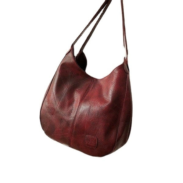 Women Multi-layer Casual Shoulder Bag Quilt Solid Handbag Image 6