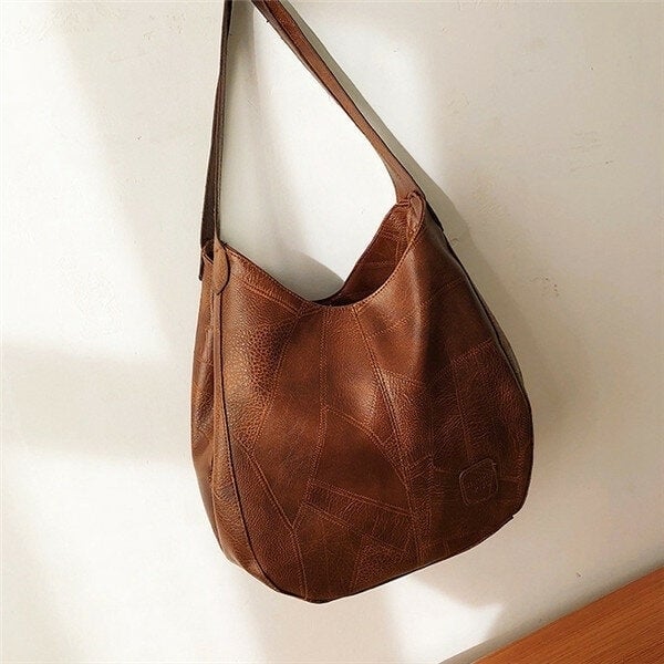Women Multi-layer Casual Shoulder Bag Quilt Solid Handbag Image 1
