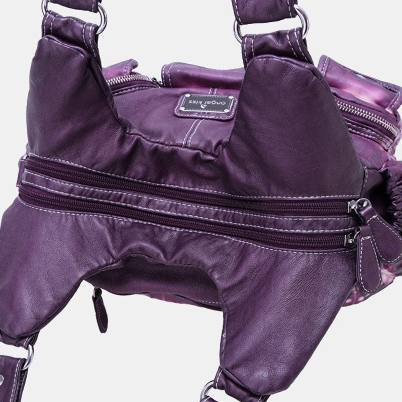 Women Multi-Pocket Crossbody Bag Tie Dye Shoulder Bag Image 2