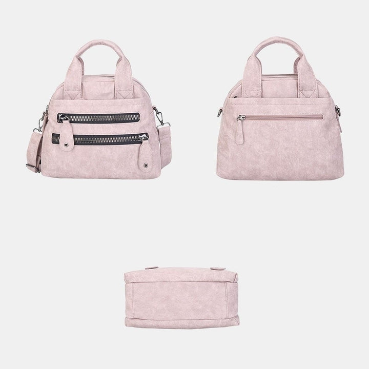 Women Multi-pocket Handbags Waterproof Crossbody Leather Bag- PPT Image 11