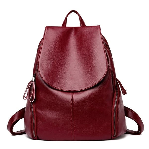 Women PU High-capacity Short-haul Travel Bag Portable Backpack Image 1
