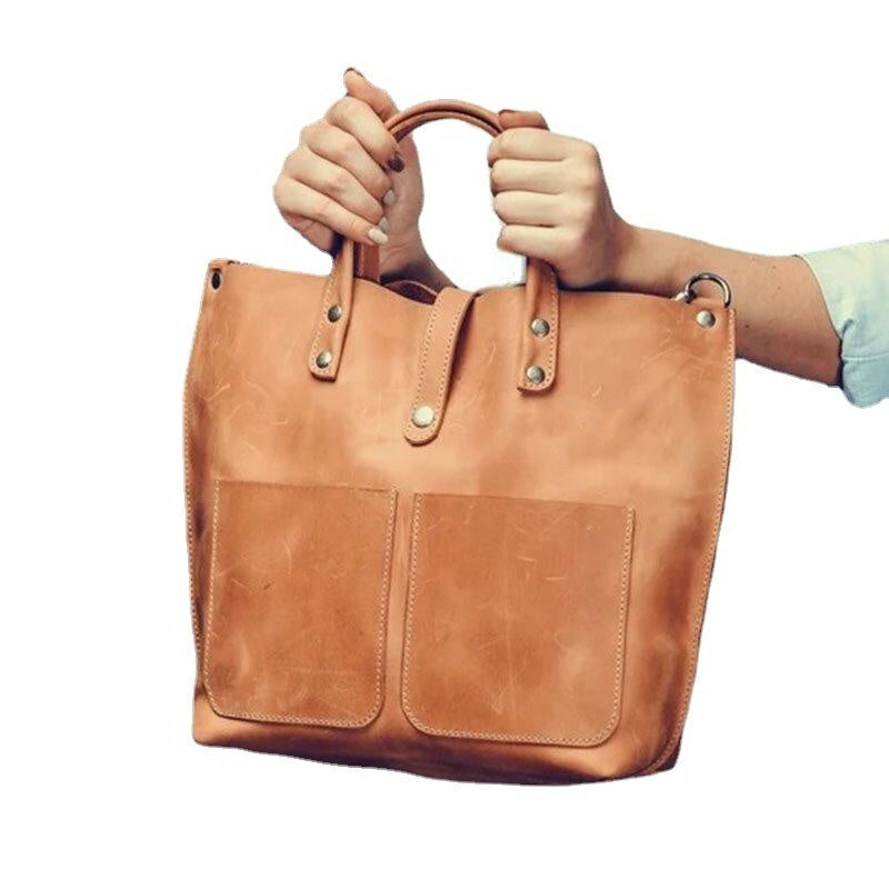 Women Vintage Large Capacity Waterproof Faux Leather Crossbody Bag Casual Handbag Image 6