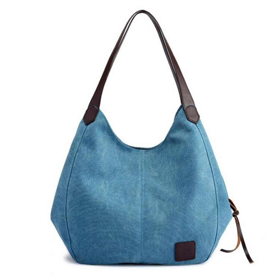 Women Vintage Ladies Large Canvas Handbag Travel Shoulder Bag Casual Tote Image 10