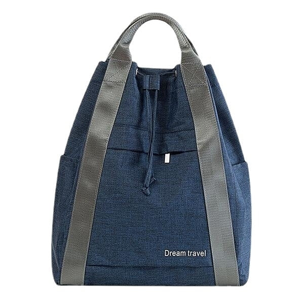 Women Waterproof Large Capacity Drawstring Travel Handbag Duffel Bag Backpack Image 4