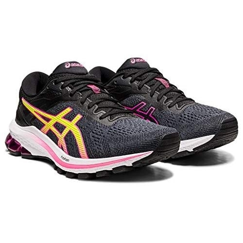 ASICS Womens GT-1000 10 Running Shoes Black/Hot Pink - 1012A878-005 Medium BLACK/HOT PINK Image 2