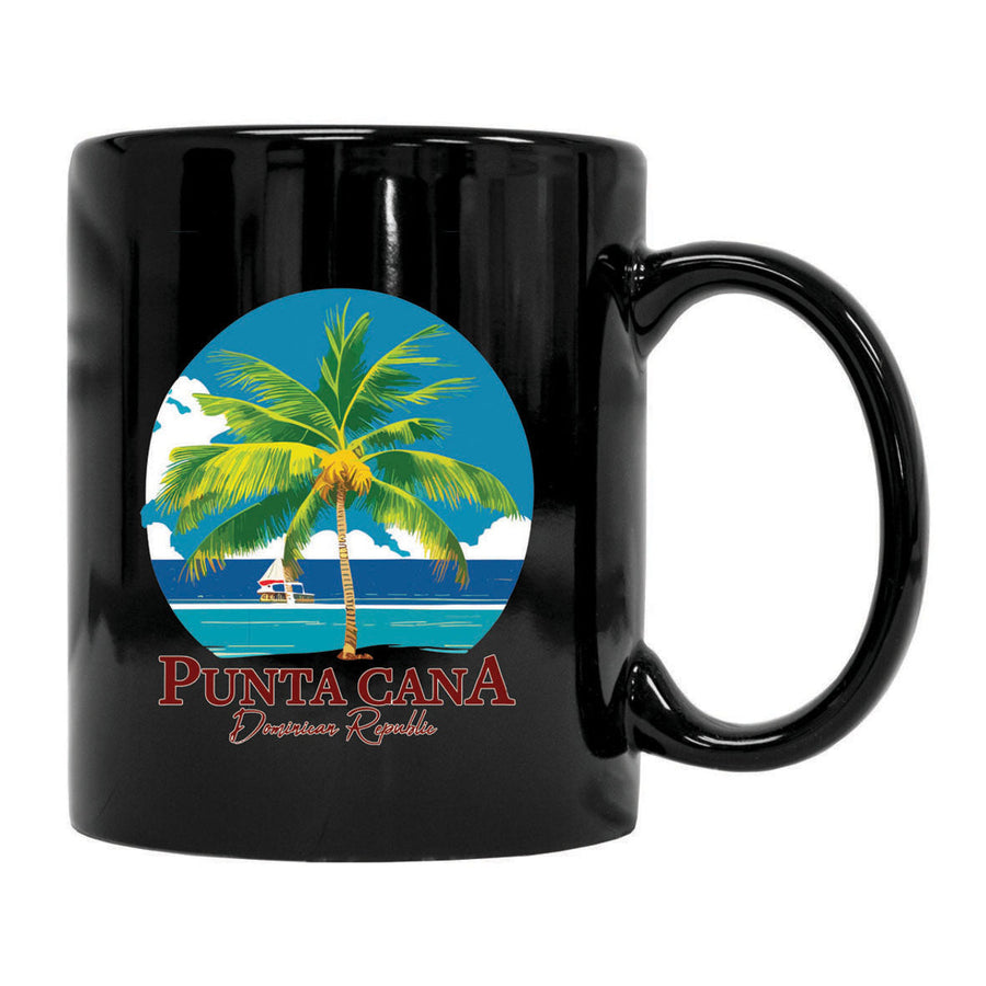Punta Cana Dominican Republic Souvenir 8 oz Ceramic Coffee Mug PALM Image 1