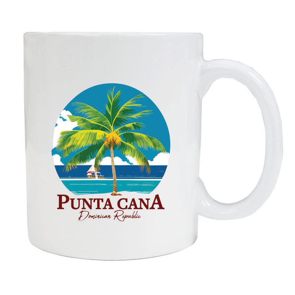 Punta Cana Dominican Republic Souvenir 8 oz Ceramic Coffee Mug PALM Image 2