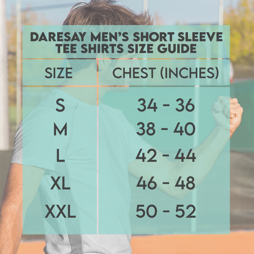 DARESAY Shirts for MenAthletic Moisture Wicking Dry Fit 4-Pack Image 8