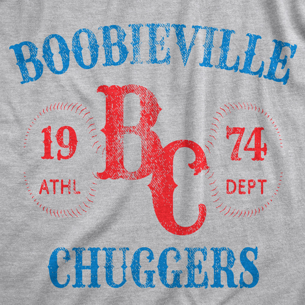Boobieville Chuggers Baby Bodysuit Funny Breast Feeding Baseball Team Joke Jumper For Infants Image 2
