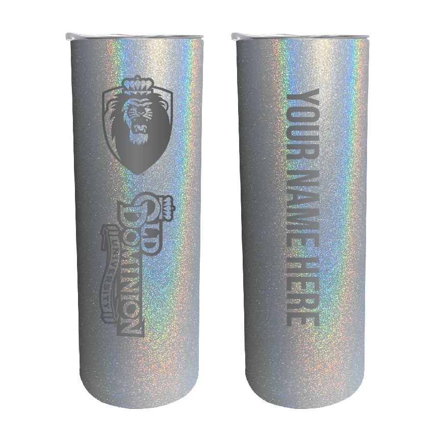 Old Dominion Monarchs Etched Custom NCAA Skinny Tumbler - 20oz Personalized Stainless Steel Insulated Mug Image 4