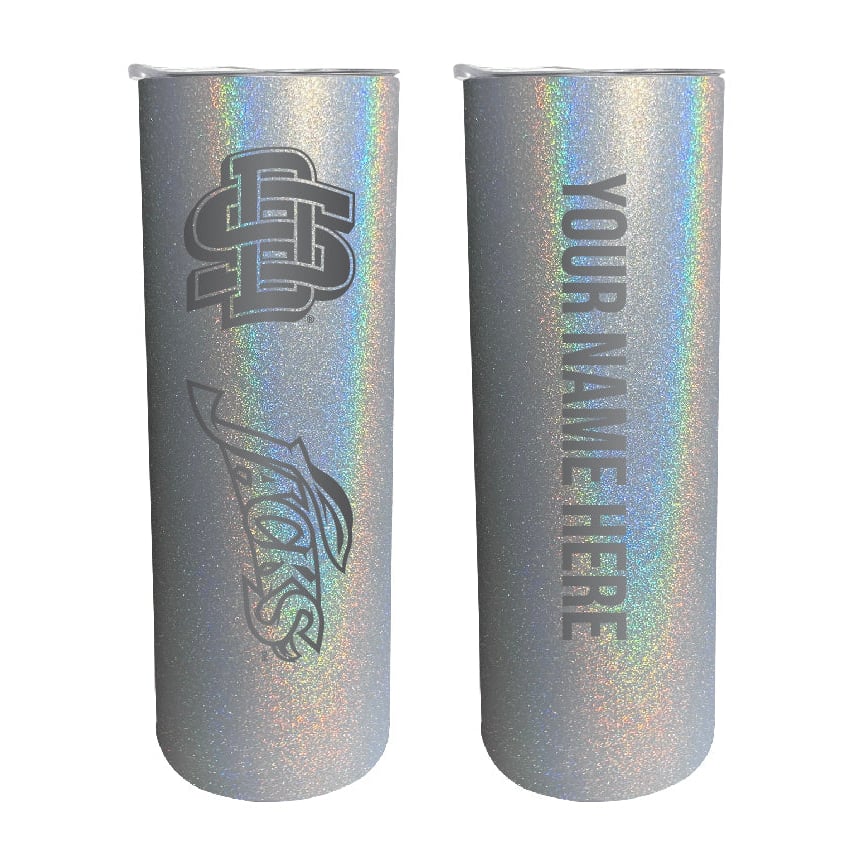 South Dakota State Jackrabbits Etched Custom NCAA Skinny Tumbler - 20oz Personalized Stainless Steel Insulated Mug Image 4