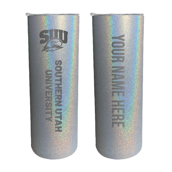 Southern Utah University Etched Custom NCAA Skinny Tumbler - 20oz Personalized Stainless Steel Insulated Mug Image 4