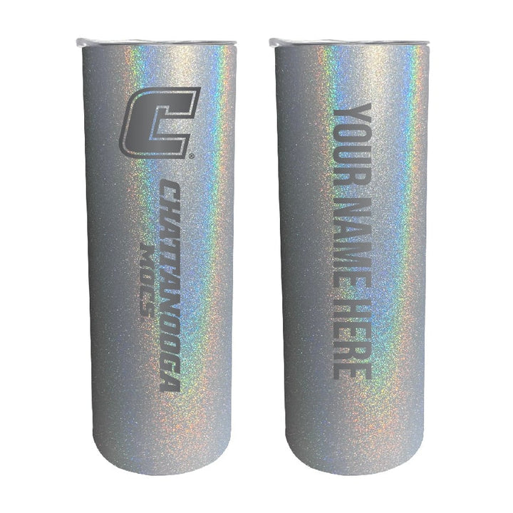 University of Tennessee at Chattanooga Etched Custom NCAA Skinny Tumbler - 20oz Personalized Stainless Steel Insulated Image 1