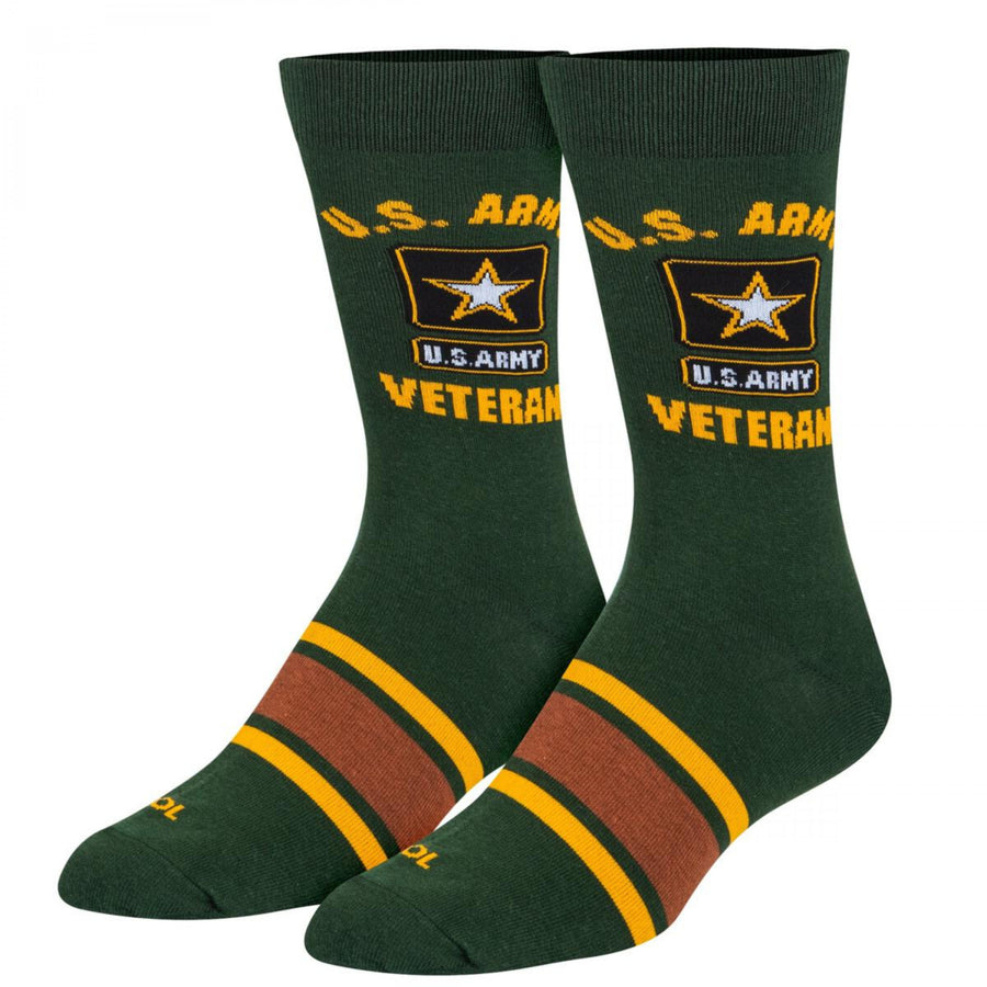 U.S Army Veteran Striped Crew Socks Image 1