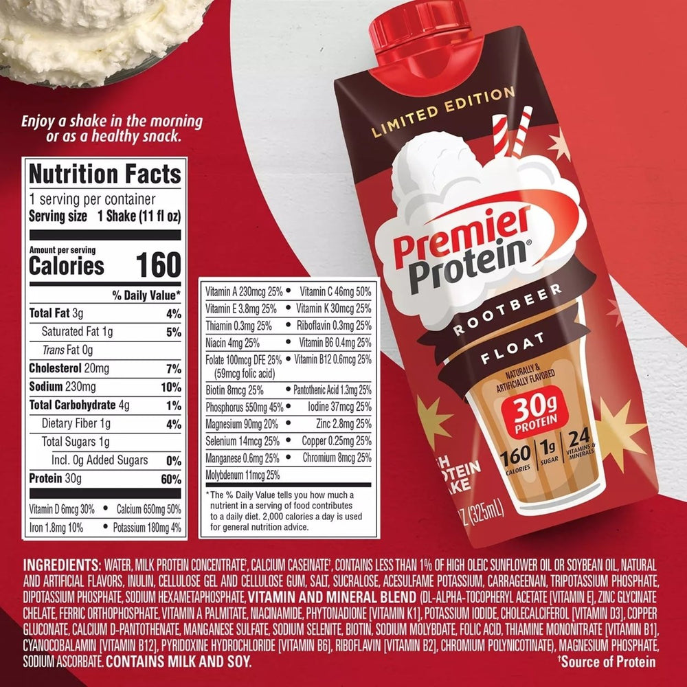 Premier Protein 30g Protein ShakeRoot Beer Float11 Fluid Ounce (15 Pack) Image 2