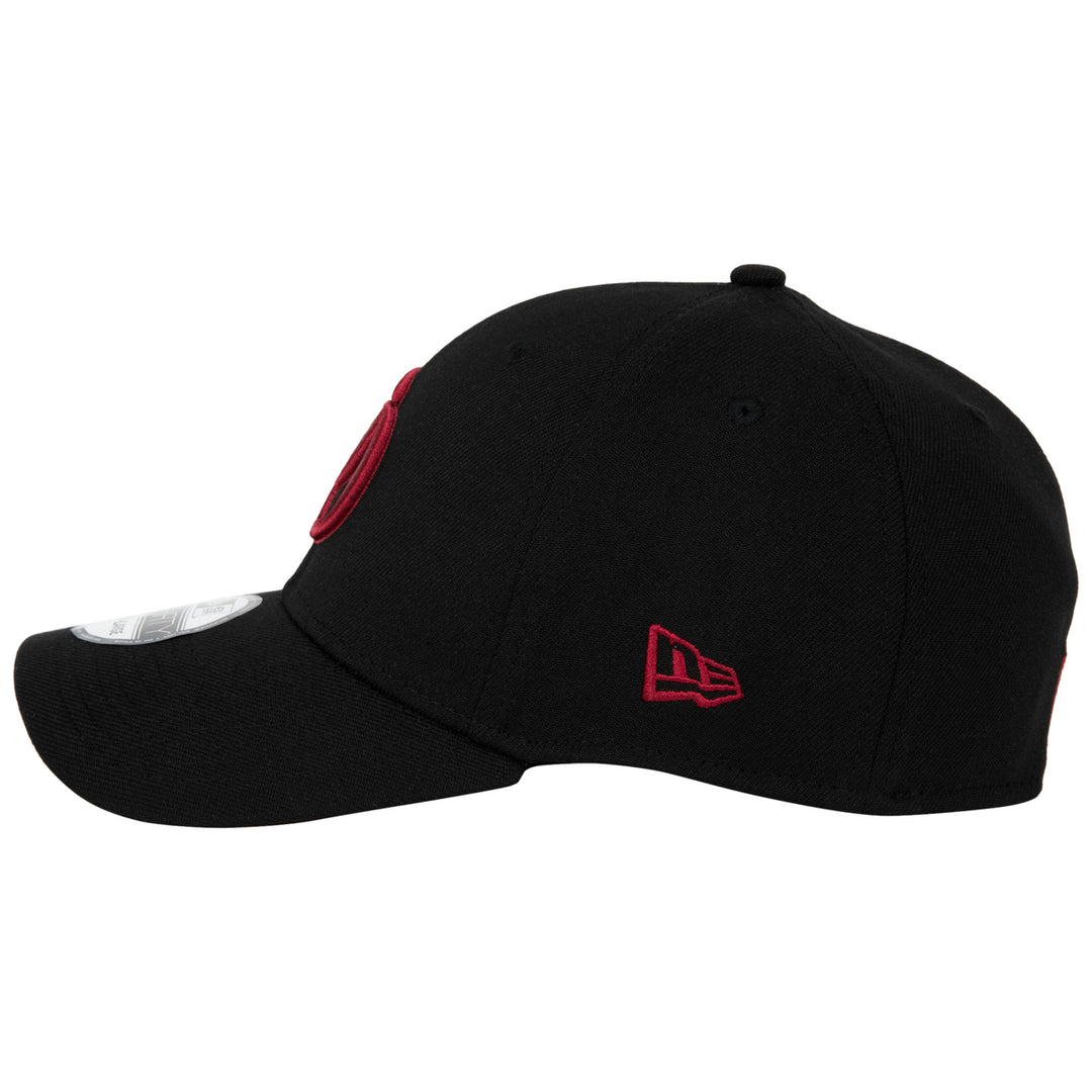 Daredevil Logo Black Colorway  Era 39Thirty Fitted Hat Image 3