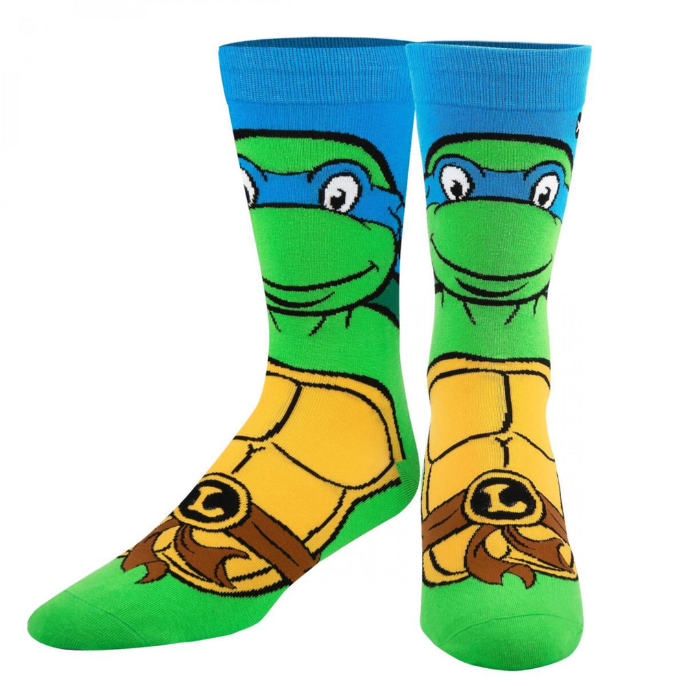 Teenage Mutant Ninja Turtles Leonardo Crew Socks Image 2