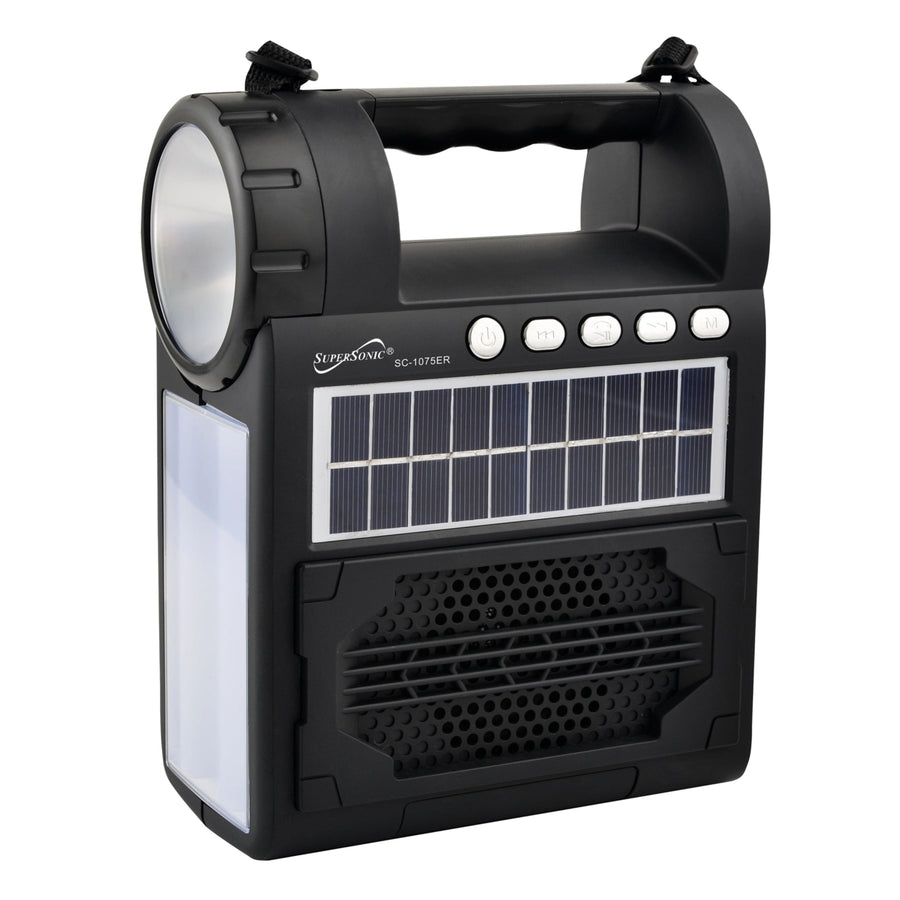 Solar Power Speaker with FM Radio / Flashlight / Lantern (SC-1075ER) Image 1