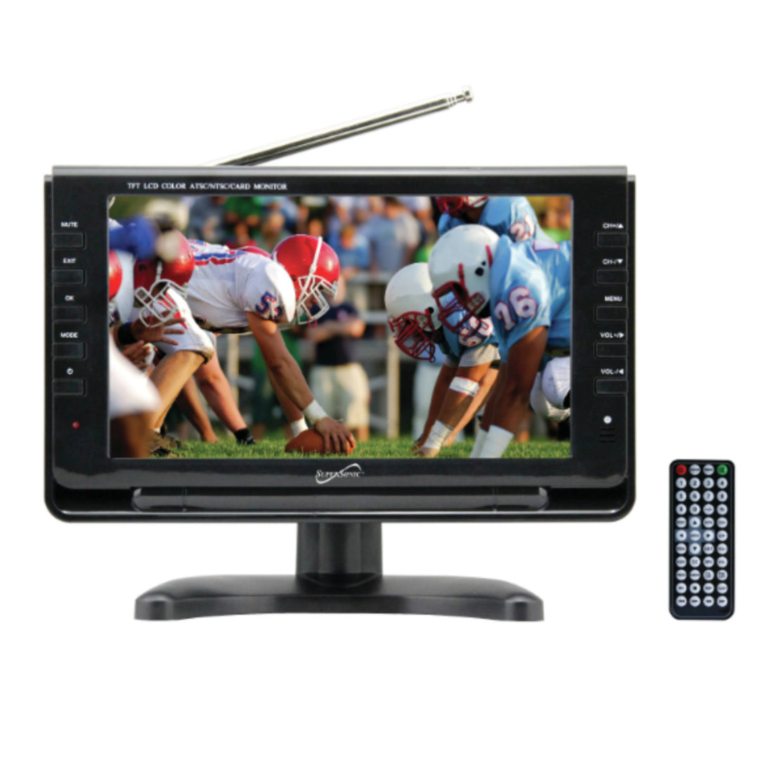 Supersonic 7" Portable Digital LCD TV with USB and SD Inputs12 Volt ACDC Compatible for RVs (SC-195) Image 4