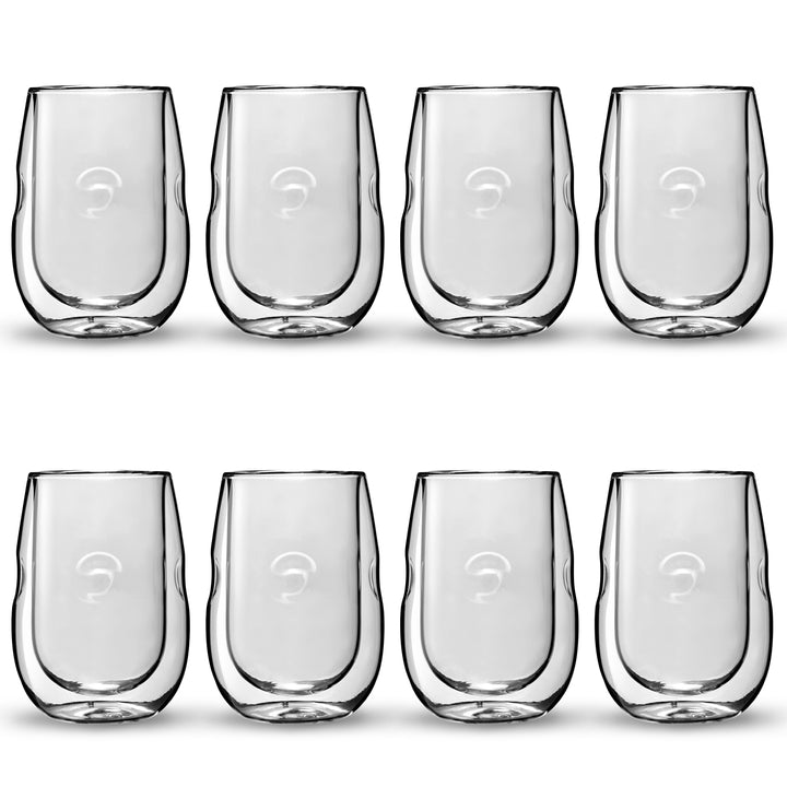 Moderna Artisan Series Double Wall Insulated Wine Glasses - Set of 4 Wine and Beverage Glasses Image 10
