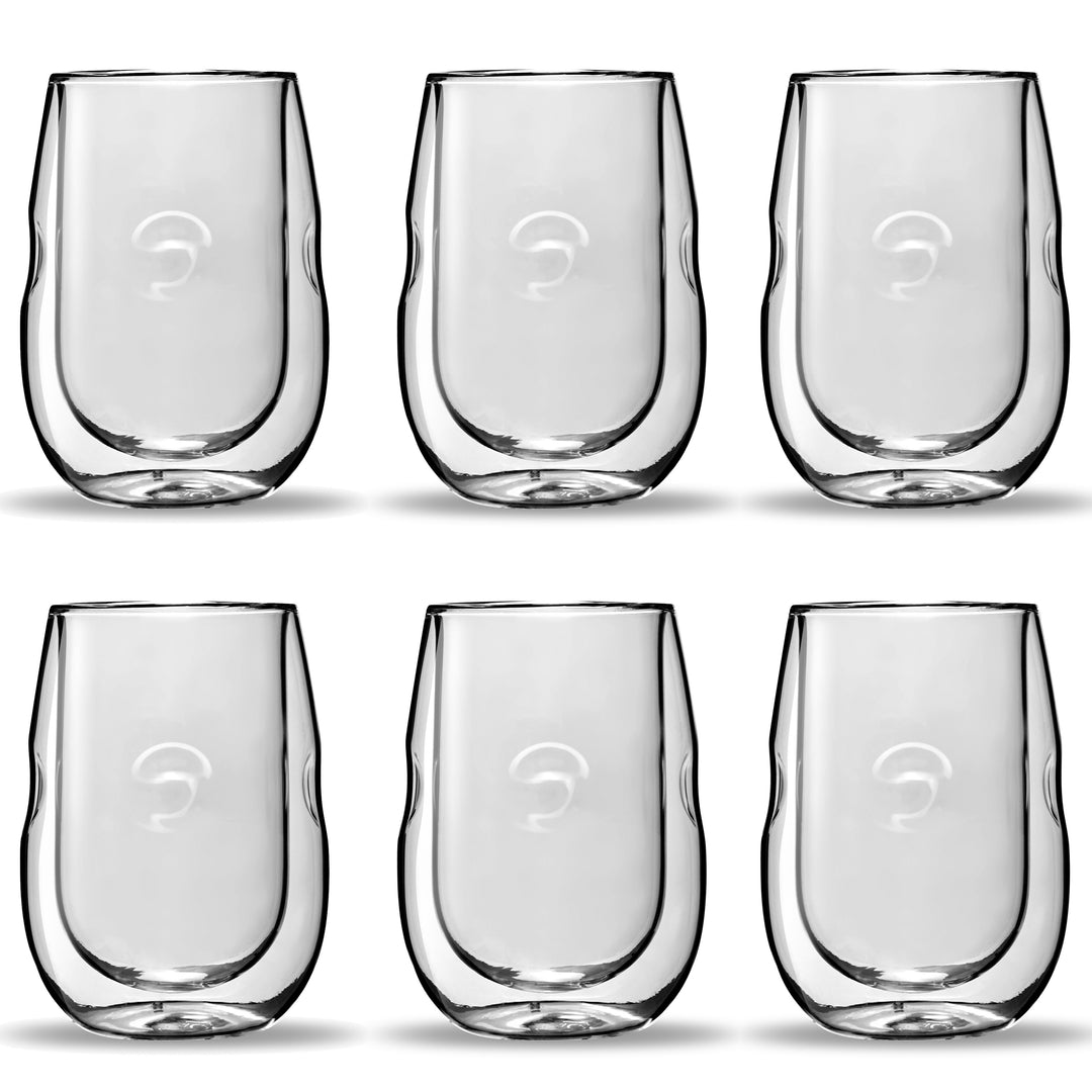 Moderna Artisan Series Double Wall Insulated Wine Glasses - Set of 4 Wine and Beverage Glasses Image 9
