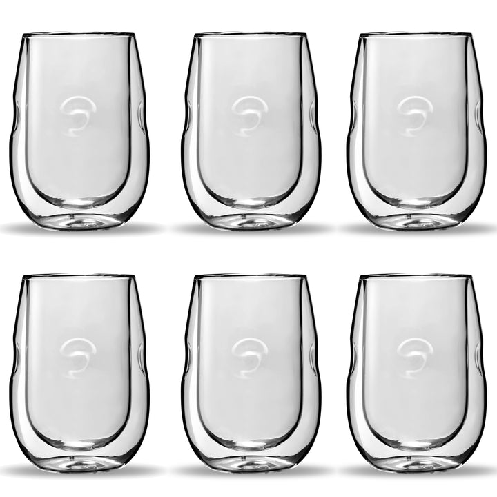 Moderna Artisan Series Double Wall Insulated Wine Glasses - Set of 4 Wine and Beverage Glasses Image 9