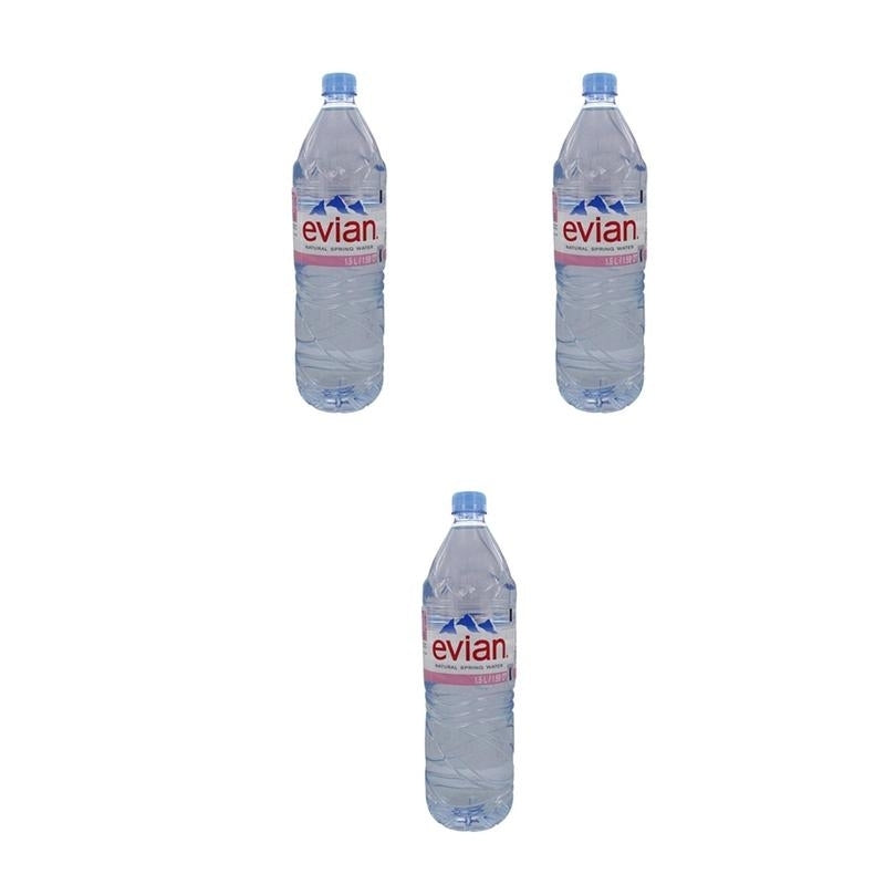 Evian - Natural Spring Water - 50.7 oz. (Pack of 3) Image 1