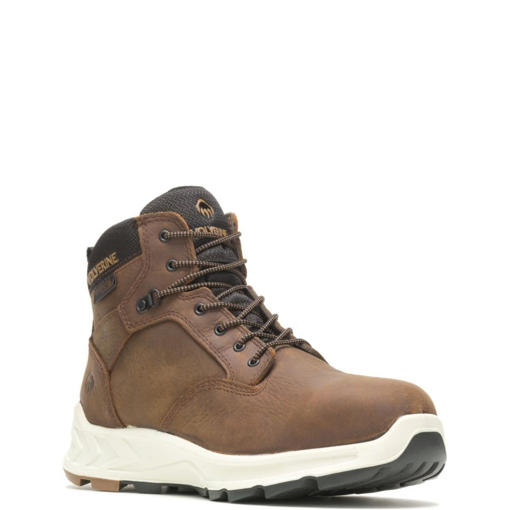 WOLVERINE Mens Shiftplus Work LX 6" Soft Toe Work Boot Brown - W200062 BROWN Image 2