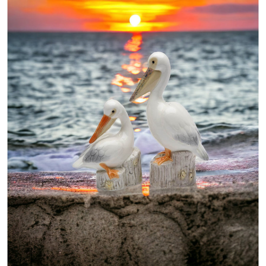 Ceramic Pelican Birds Salt and Pepper ShakersHome DcorKitchen Dcor, Image 1