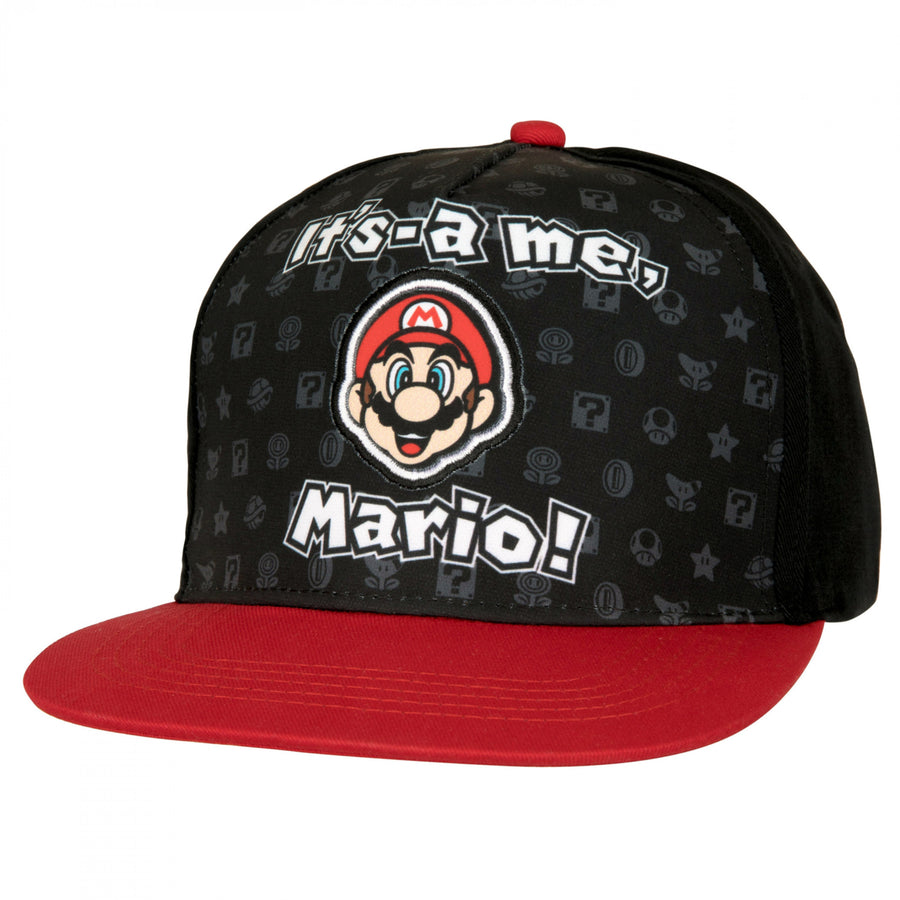 Super Mario Bros. Its-A Me Mario! Youth Hat Image 1