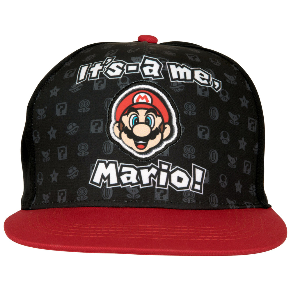 Super Mario Bros. Its-A Me Mario! Youth Hat Image 2