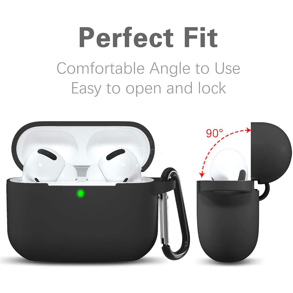 For AirPods 3 Case CoverSilicone Protective Accessories Skin with Keychain Compatible with Apple AirPod 3rd Generation Image 2