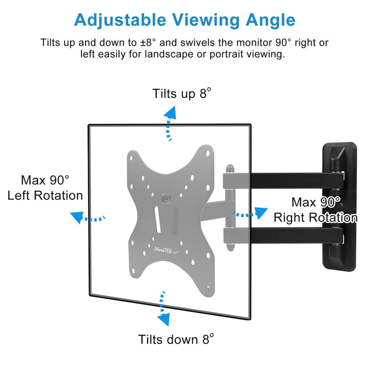 Fixed TV Wall Mount Bracket For 23in to 55in LED LCD PLASMA Flat TV VESA 400 Plus 400mm Image 3