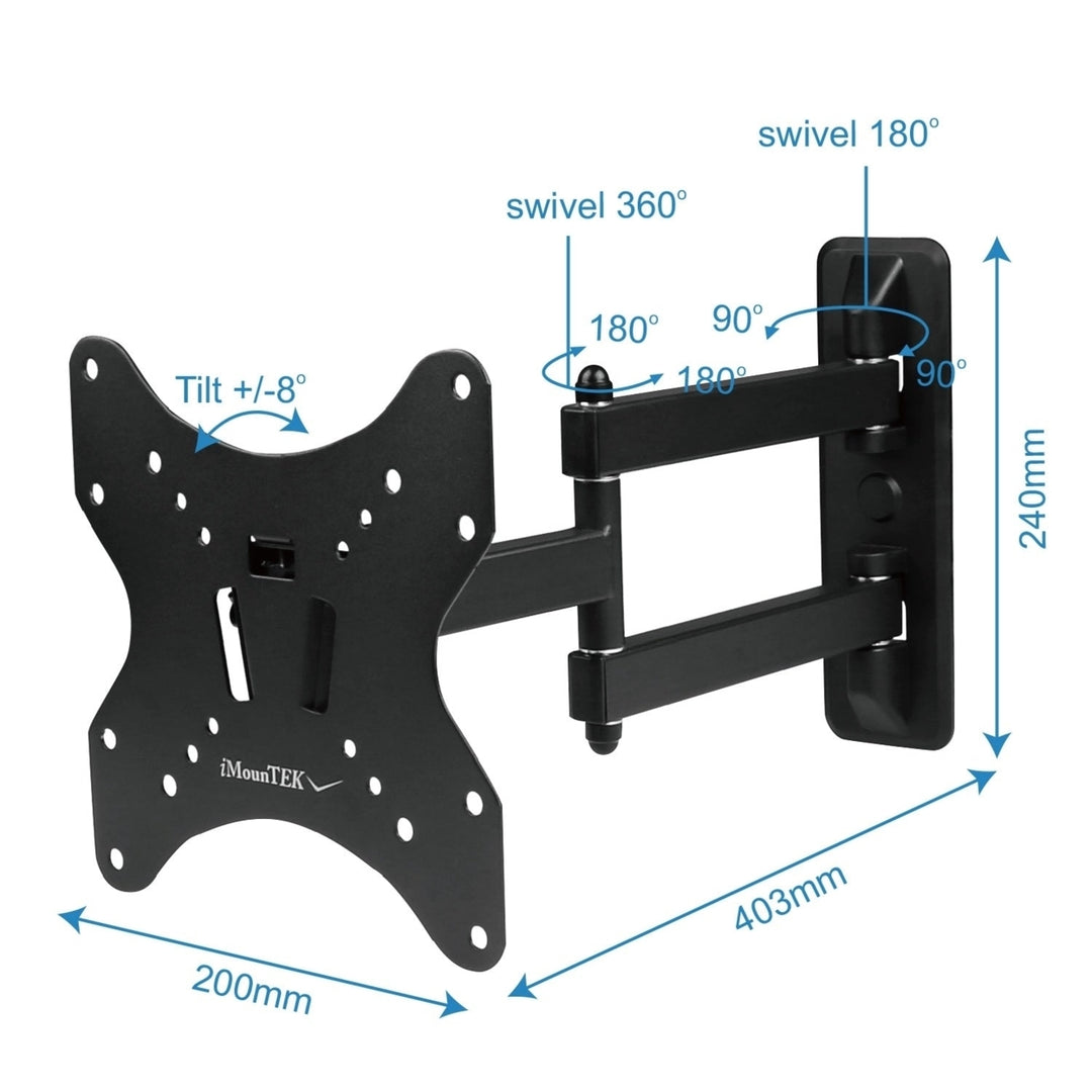 Fixed TV Wall Mount Bracket For 23in to 55in LED LCD PLASMA Flat TV VESA 400 Plus 400mm Image 4