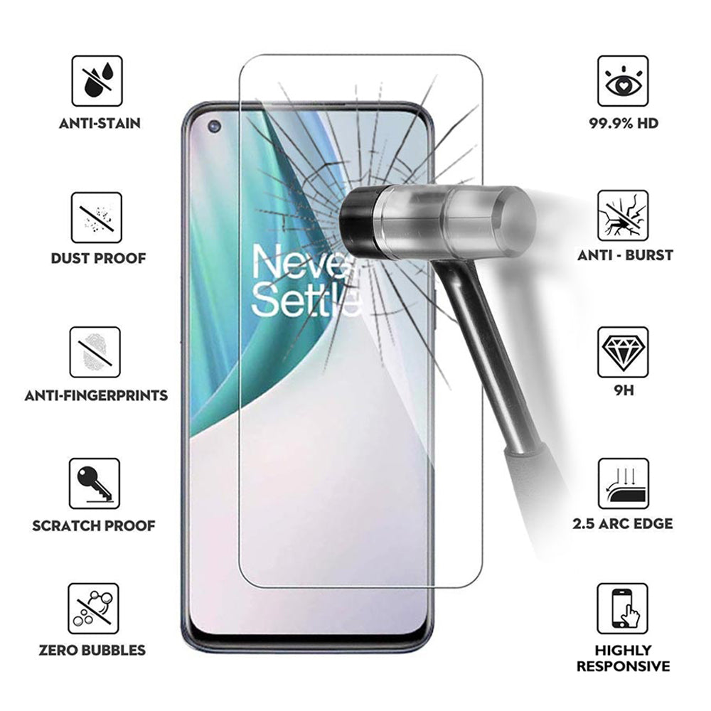 For OnePlus Nord N10 5G 3D-Touch Layer 2.5D Round Edge 9H Ultra-Clear Tempered Glass Screen Protector Image 2