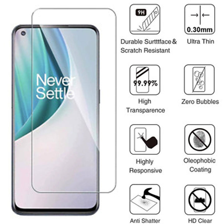 For OnePlus Nord N10 5G 3D-Touch Layer 2.5D Round Edge 9H Ultra-Clear Tempered Glass Screen Protector Image 3