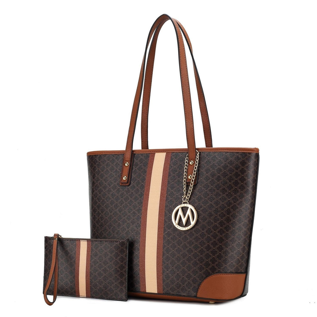 MKF Collection Arya Vegan Leather Womens Tote Bag with Wristlet Pouch- 2 pieces by Mia K Image 4