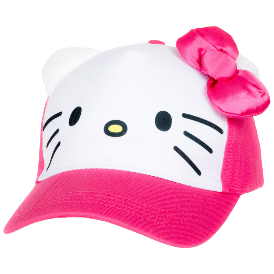 Hello Kitty Big Face Youth Hat with Ears Image 1