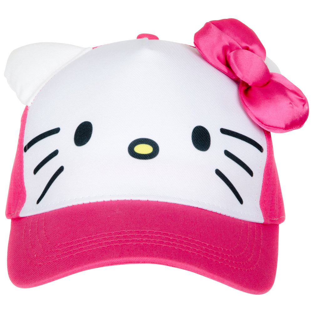 Hello Kitty Big Face Youth Hat with Ears Image 2