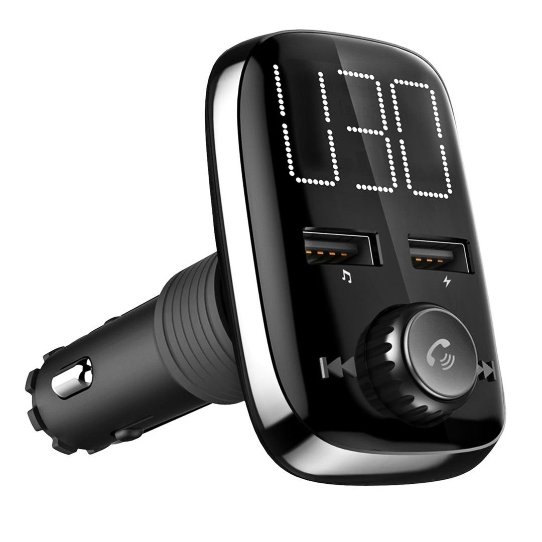 Car Wireless FM Transmitter Dual USB Charger Hand-Free Call MP3 Player Kit AUX Input Image 12