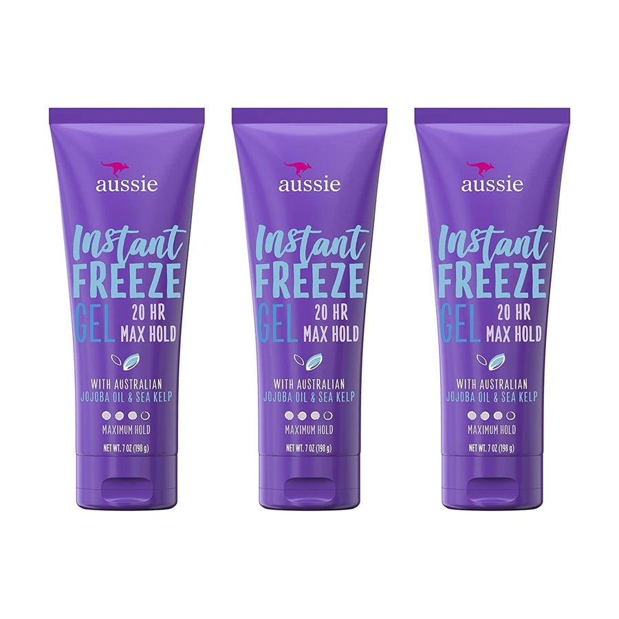 (Pack of 3) Aussie Instant Freeze Hair with Jojoba Oil and Sea Kelp Gel7.0 oz Image 1
