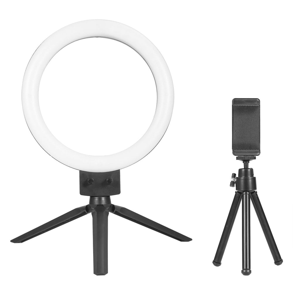 9" Dimmable LED Circle Light with Tripod Phone Selfie Camera Studio Photo Video Makeup Lamp Image 2