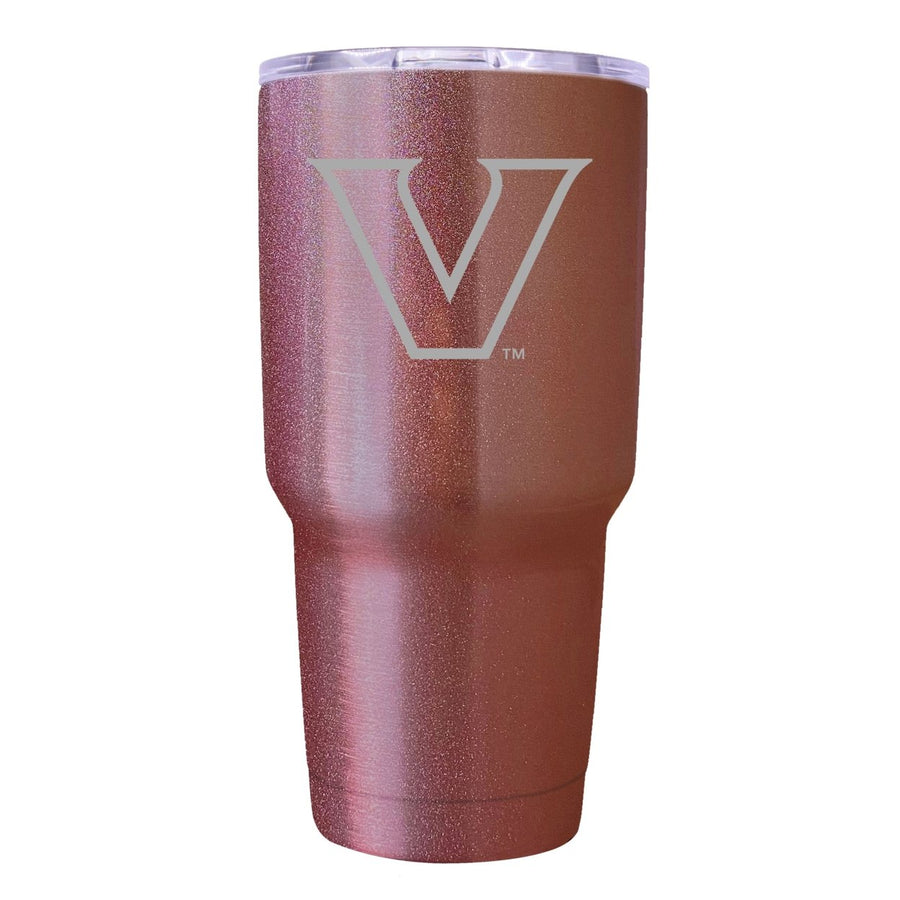 Vanderbilt University Premium Laser Engraved Tumbler - 24oz Stainless Steel Insulated Mug Rose Gold Image 1
