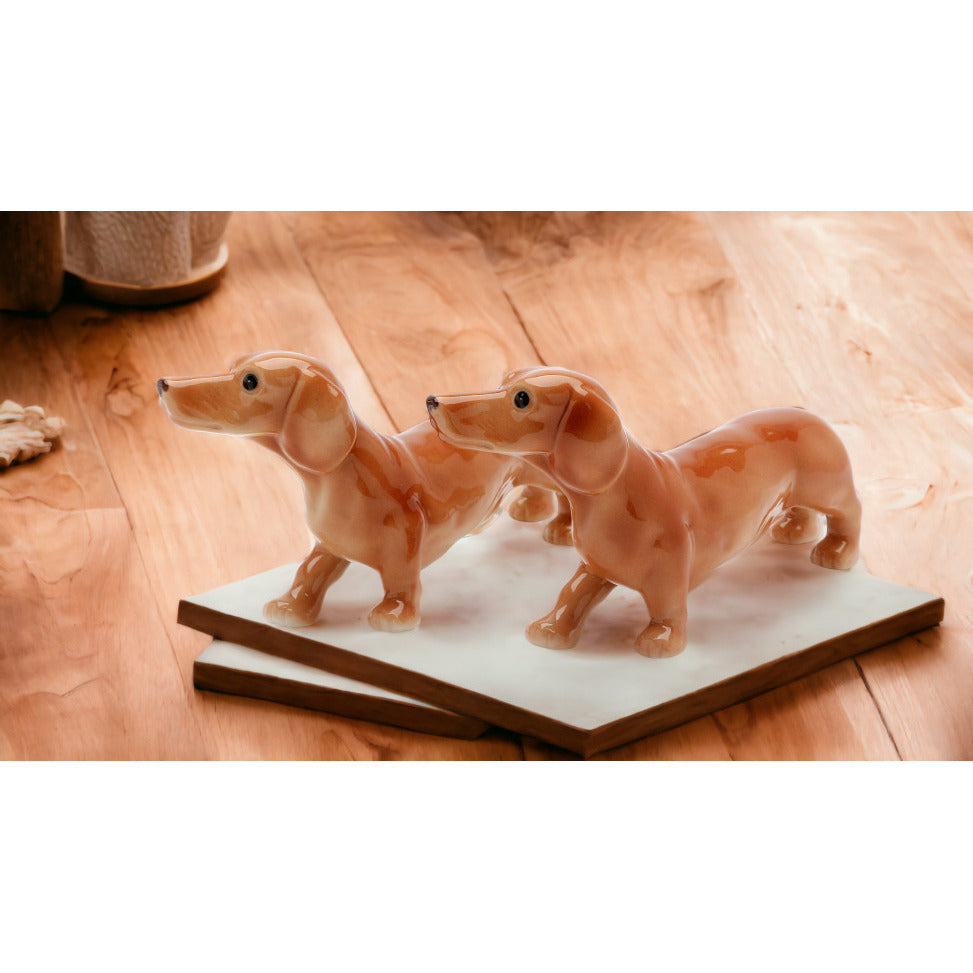 Ceramic Dachshund Dogs Salt and Pepper ShakersHome DcorKitchen Dcor, Image 2