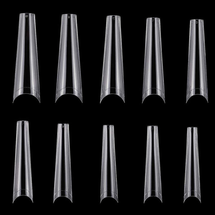 500Pcs False Nail Tips C Curve Half Cover French Nails Extra Long Fake Finger Nails For Nail Art Salons Home DIY 10 Image 10