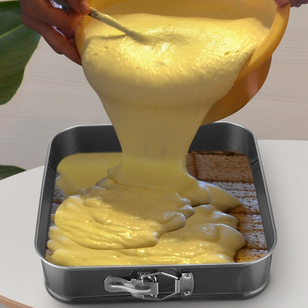 Non Stick Springform Cake Pan Leakproof 9in 10in 11in Bakeware Pan with Removable Bottom 3Pcs Per Set Image 2