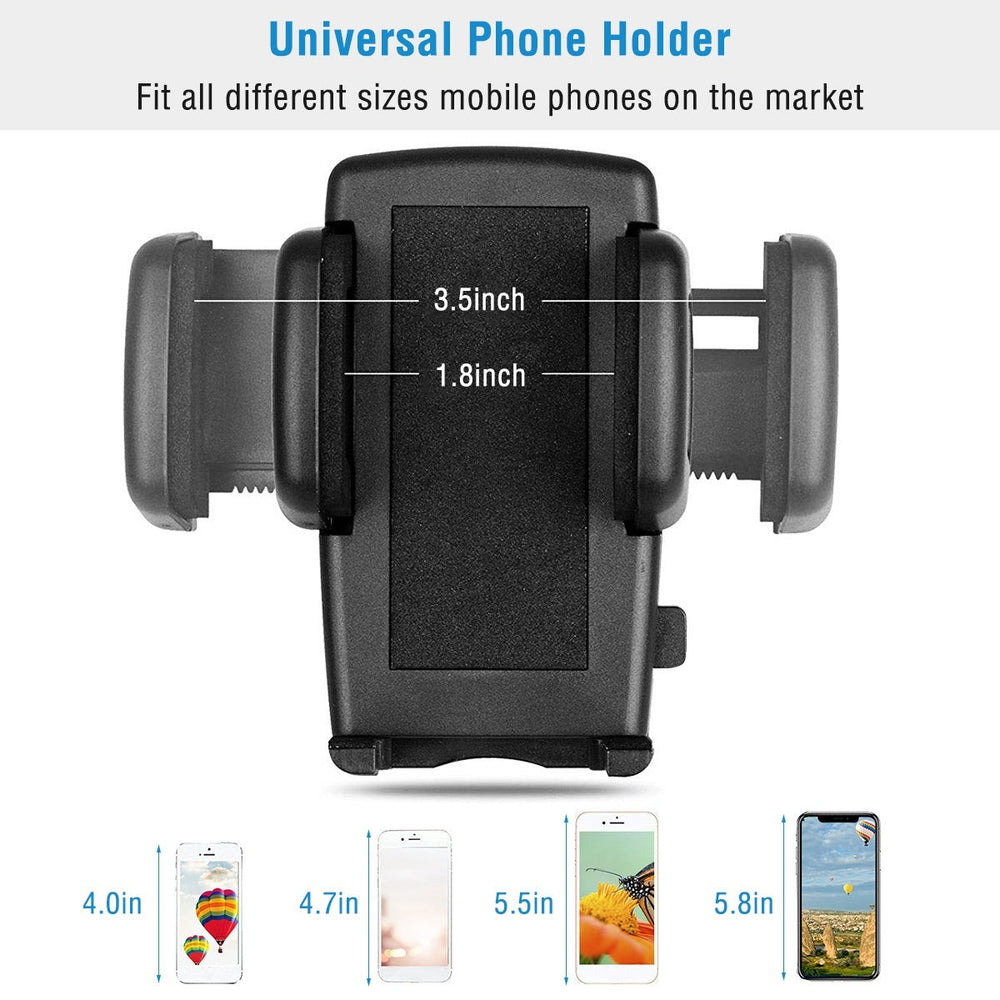Rear View Mirror Car Mount Holder Universal 360Degree Rotation Phone Stand Cradle For iPhone Samsung GPS Image 2