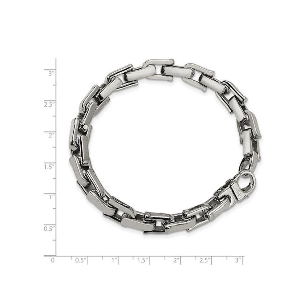 Mens Stainless Steel Bracelet 8.5 Inch Image 2